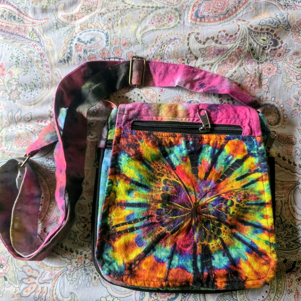 Colorful Tie-Dye Shoulder Bag